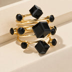 Luxe Geometric Band Ring