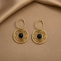 Timeless Spiral Circle Earrings