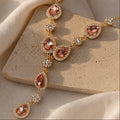 Vintage Teardrop Zirconia Necklace