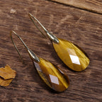 Dazzling Tiger'S Eye Dangle Earrings