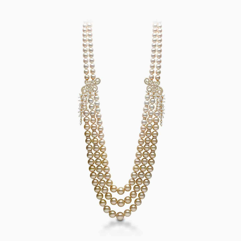Champagne Gala Pearl Necklace