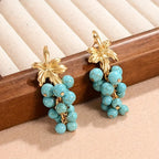 Graceful Turquoise Grape Earrings