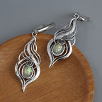 Delicate Blue Opal Drop Earrings