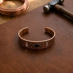 Gilded Flint Copper Bracelet