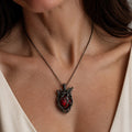 Crimson Anatomy Heart Pendant