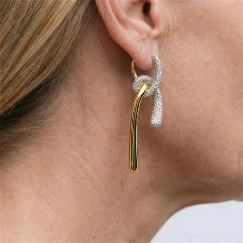 Helena’s Halo Knotted Zircon Earrings