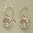 Retro Gold and Silver Earrings