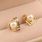 Pearl Whisper Gold Earrings
