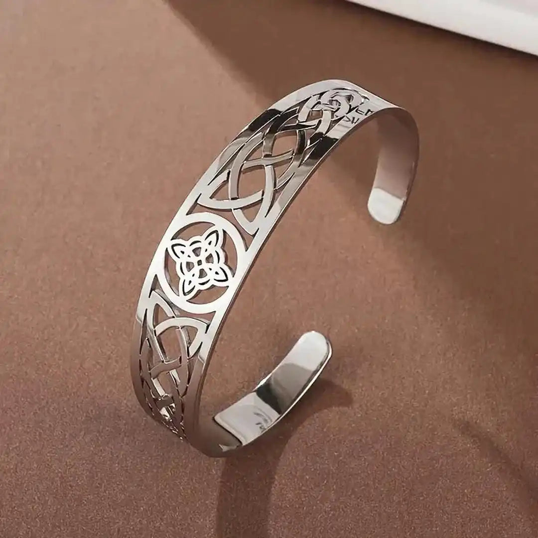 Exquisite Open Silver Hollow Bracelet