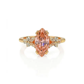 Marquise Floral Crystals Accent Ring