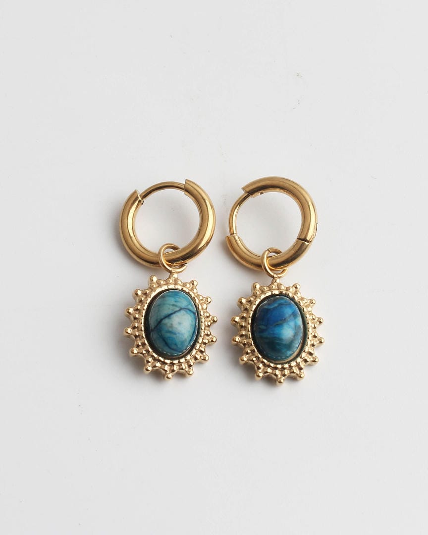 Jolie Earrings Natural Stone