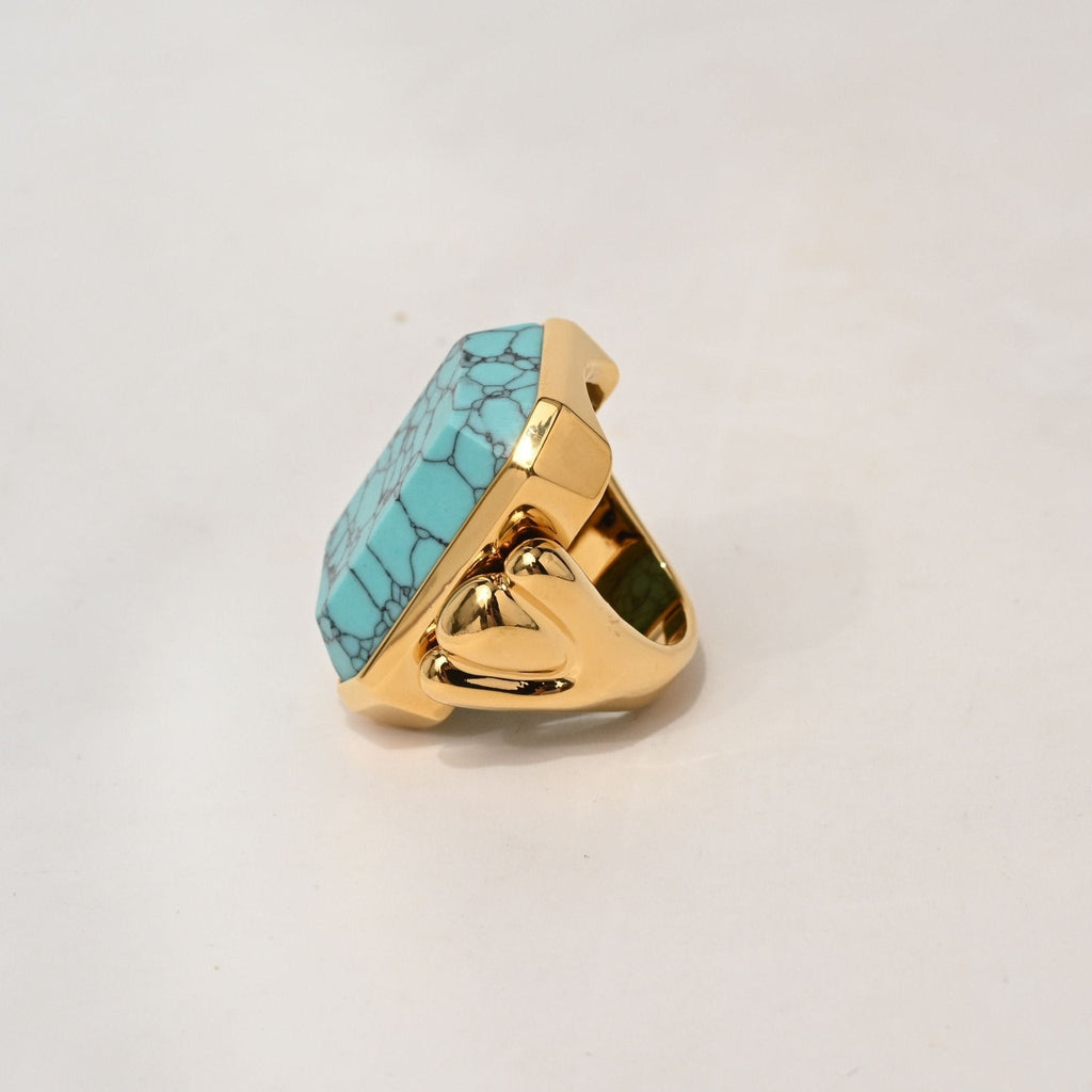 Marique French Vintage Turquoise Ring