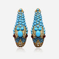 Nile Serpent Turquoise Earrings