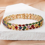 Radiant Gemstone Bracelet