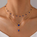 Sapphire Gold Necklace