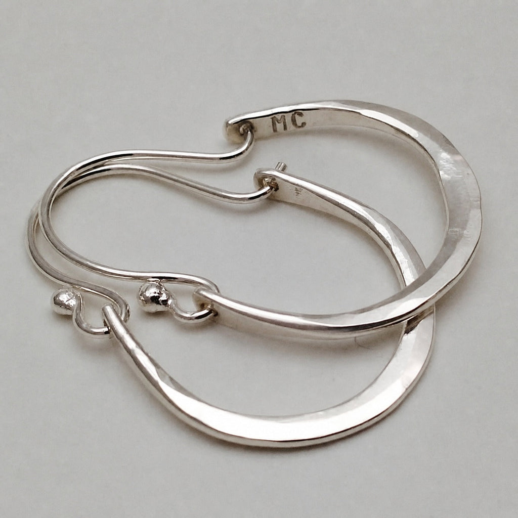 Minimal Silver Hoop Earrings
