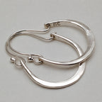Minimal Silver Hoop Earrings