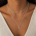 Silver North Star Necklace