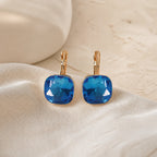 Sapphire Crystal Dangle Earrings