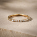 Luxe Zirconia Minimal Gold Ring