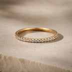 Luxe Zirconia Minimal Gold Ring