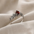 Vintage Rose Garnet Ring